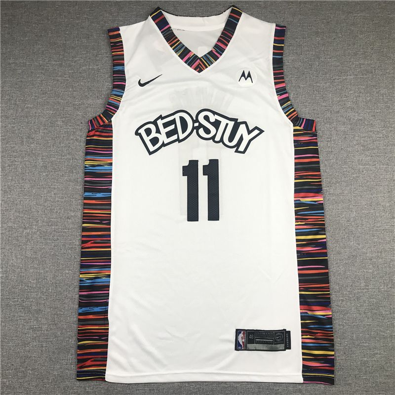 Cheap Men Brooklyn Nets 11 Irving White City Edition 2021 Game Nike NBA Jersey
